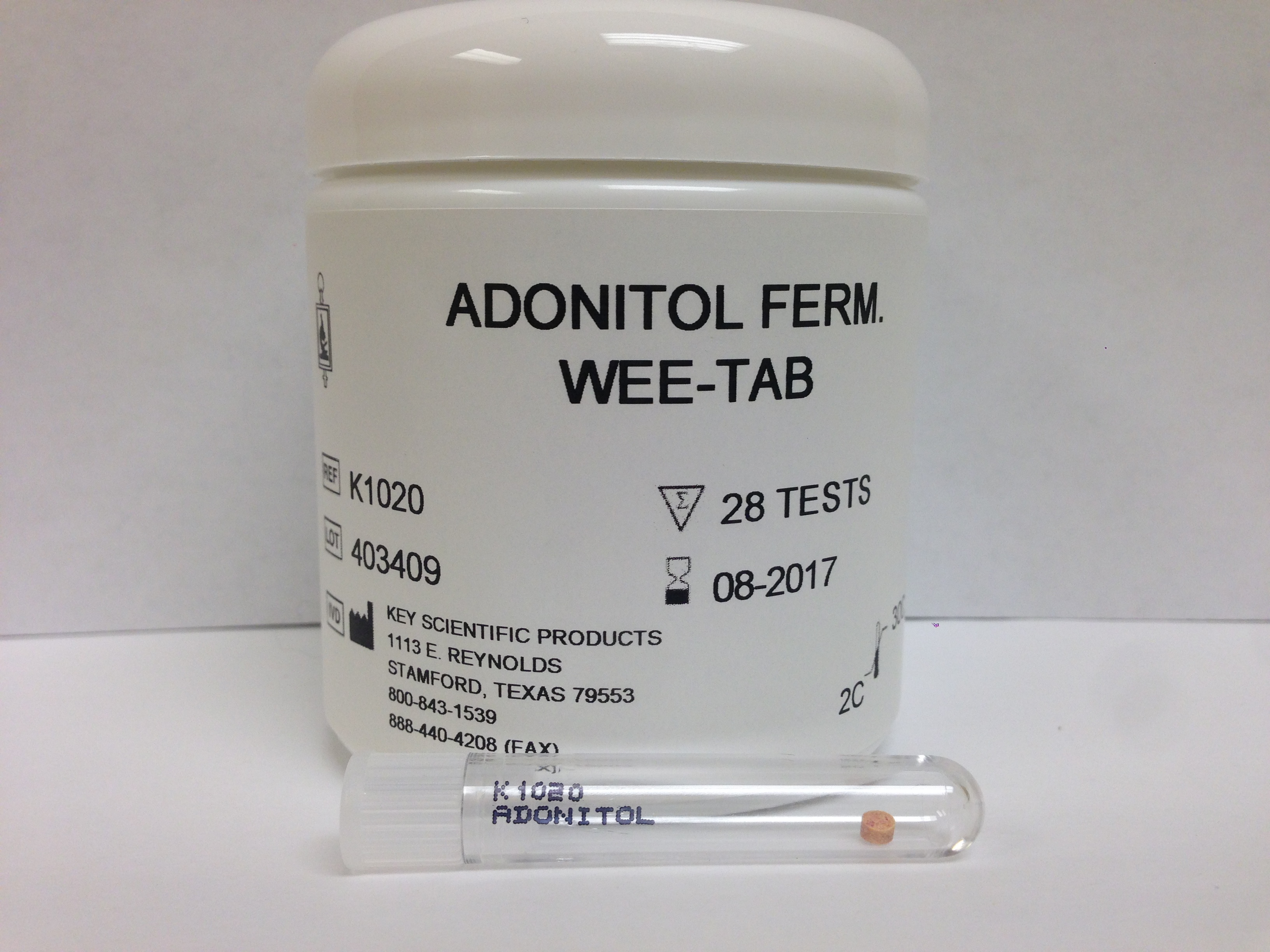 WEE-TAB ADONITOL FERMENTATION