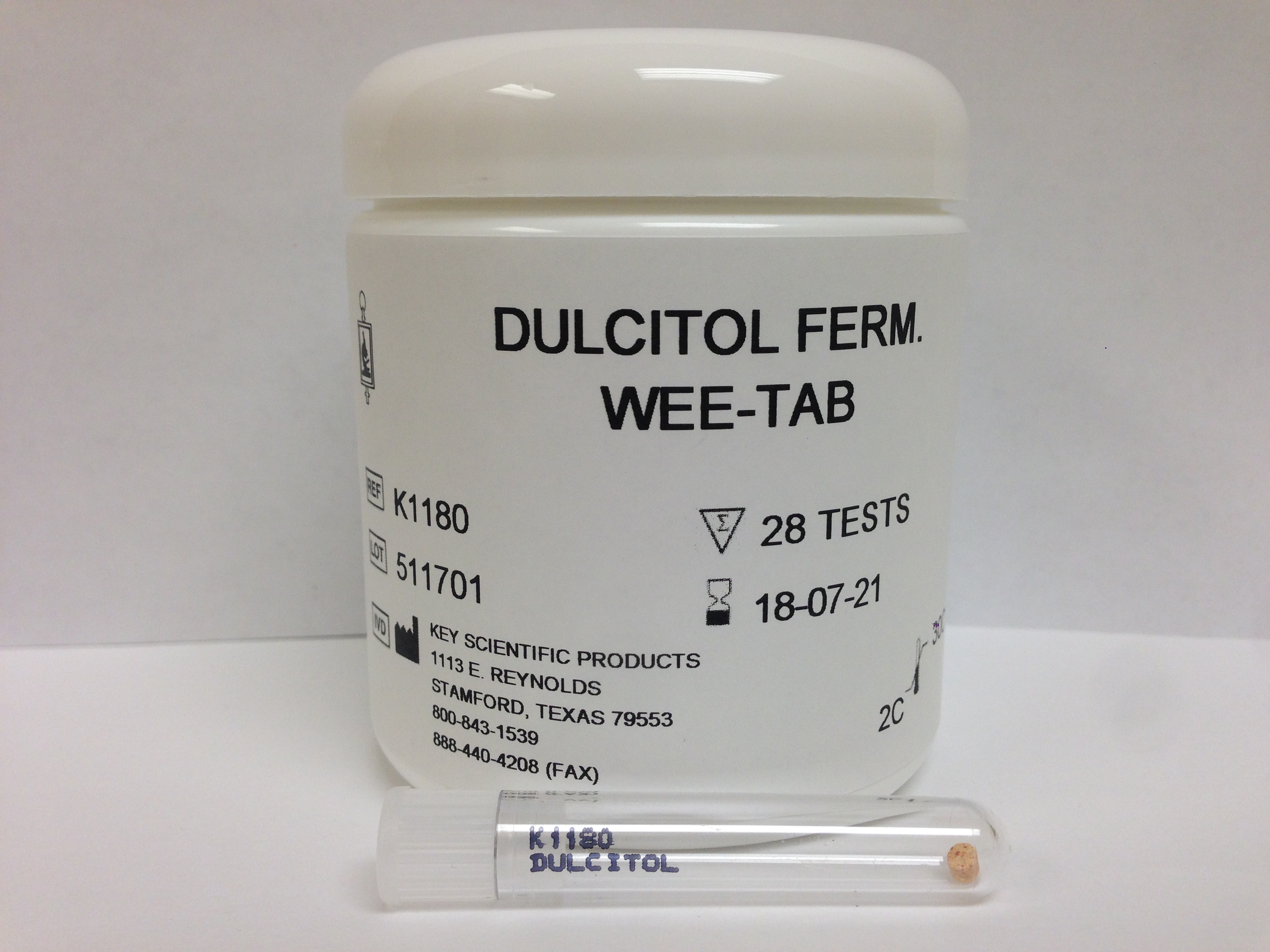 WEE-TAB DULCITOL FERMENTATION