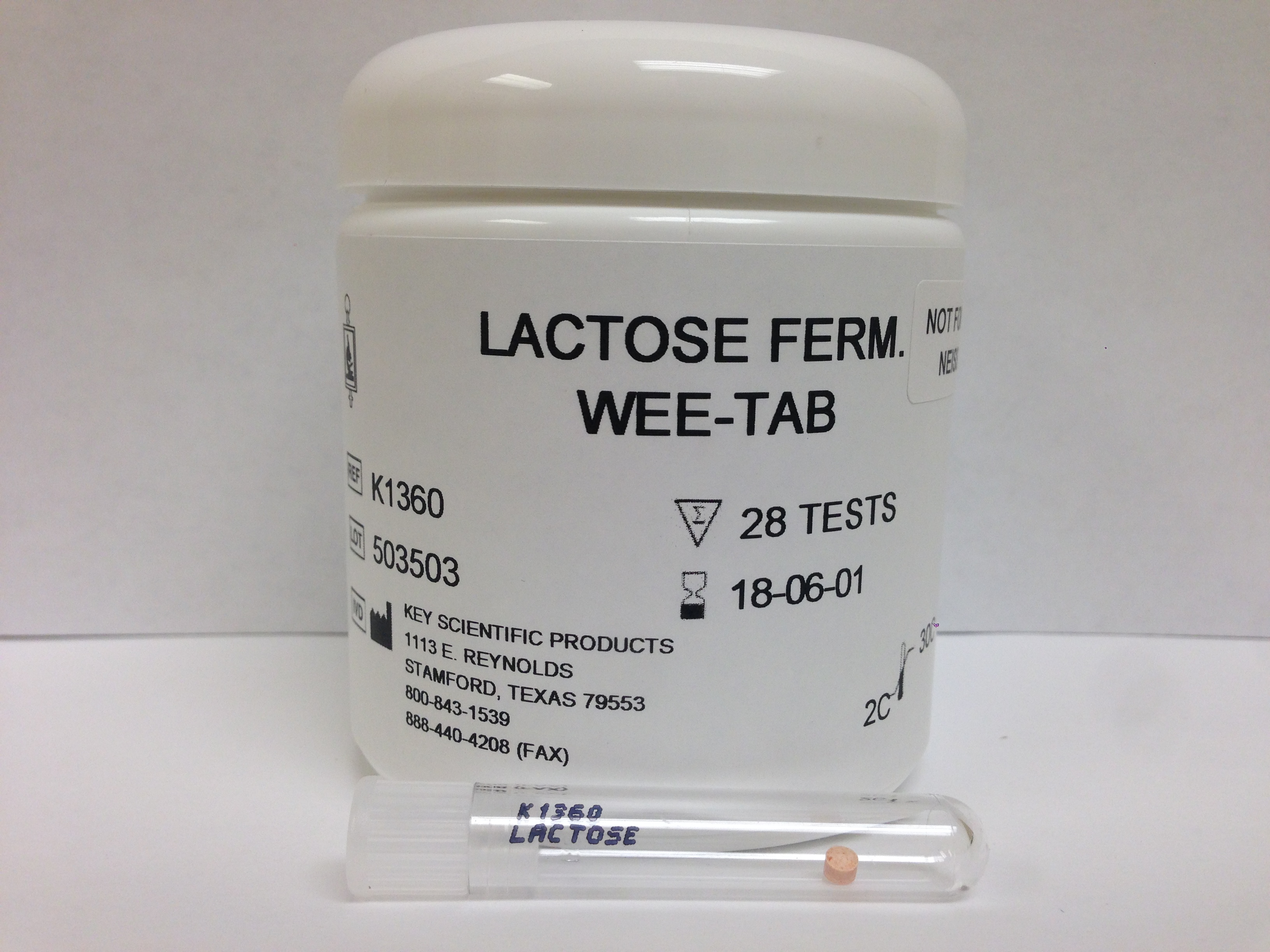 WEE-TAB LACTOSE FERMENTATION